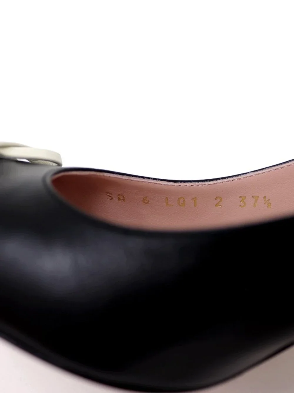 Valentino 37.5 NEW With Box Bepointy Slingback Pump Black & Ivory Patent Leather
